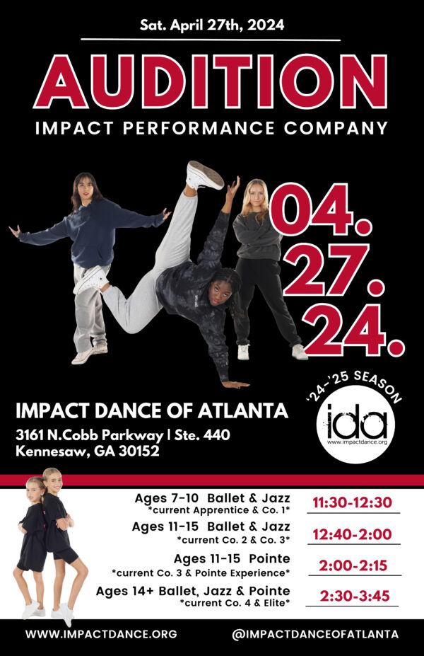 dance company audition impact dance of atlanta
